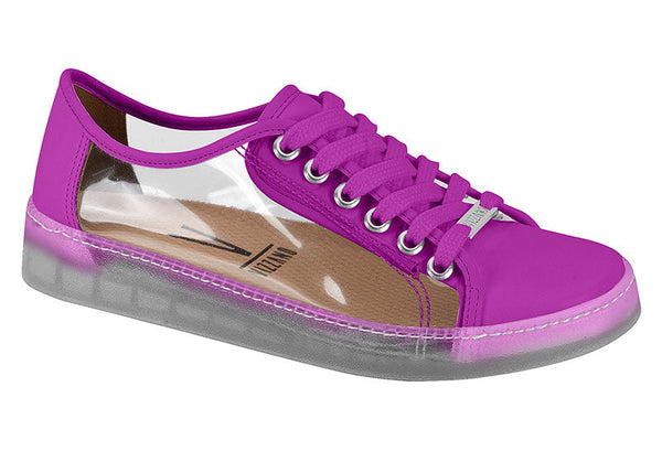Sapato Casual Purple 1015/transparent Pelica/vinil Superflex Vizzano